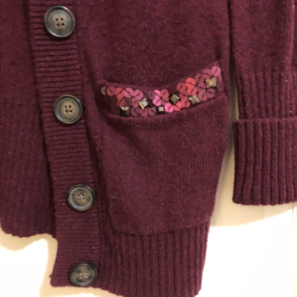 Burgundy Cardigan - Picture 2 of 3
